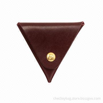 Triangular Leather Purse